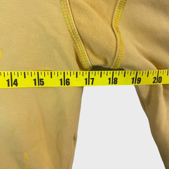 Y2K Oakley Graphic Zip-Up Hoodie Womens Size Small Yellow Long Sleeve Sweatshirt - Picture 12 of 13